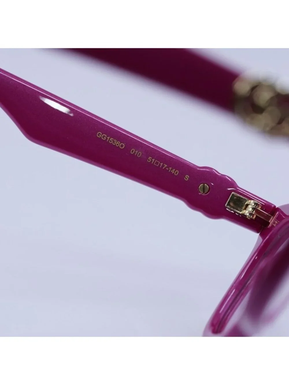 Gucci GG1536O 010 Eyeglasses Red 51mm Square Frame